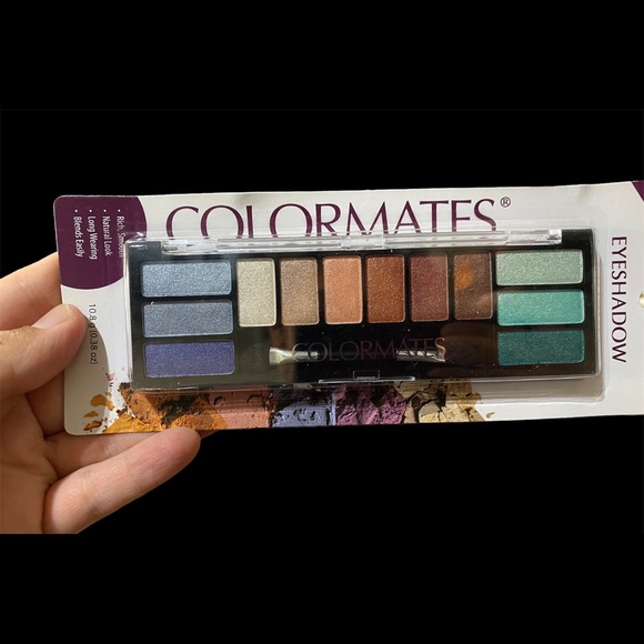 Colormates 12 Color Eyeshadow Palette 8112 *TROPICAL FUSION* Frosty Shimmer - Picture 2 of 4